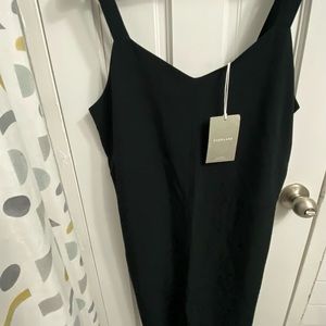 Everlane The Japanese GoWeave Slip Jumpsuit Black size 14 regular NWT